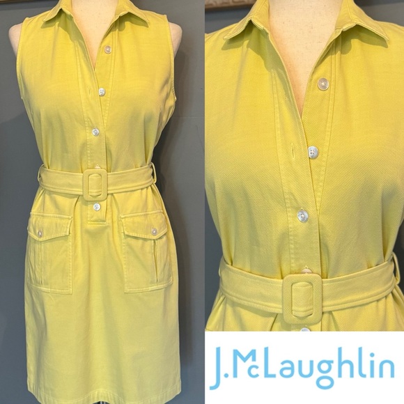 J. McLaughlin Dresses & Skirts - J.McLaughlin Sleeveless Belted Dress